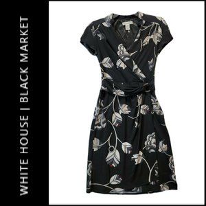 WHBM Floral Faux Wrap Dress 0
